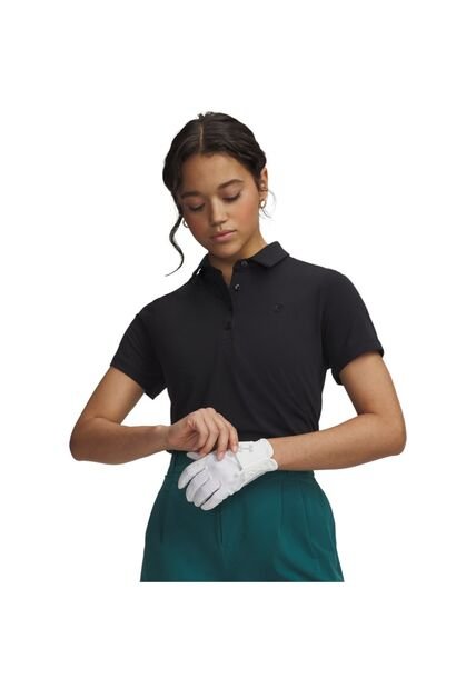 Camiseta Mujer Under Armour UA ARMOURDRY SS POLO Negro Under Armour
