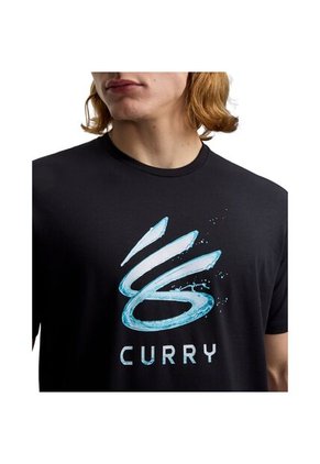Camiseta Hombre Under Armour CURRY SPLASH WDMRK T Negro Under Armour