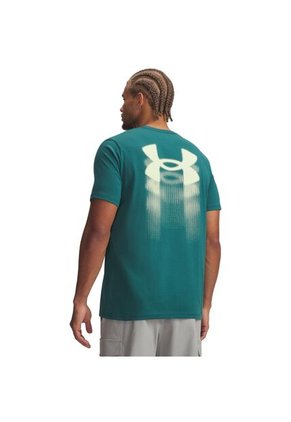 Camiseta Hombre Under Armour UA M BLUR LOGO SS Verde Under Armour