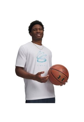 Camiseta Hombre Under Armour CURRY SPLASH WDMRK T Blanco Under Armour