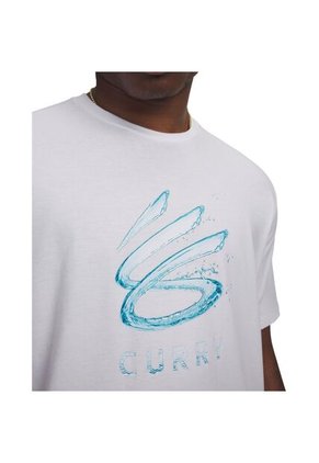 Camiseta Hombre Under Armour CURRY SPLASH WDMRK T Blanco Under Armour
