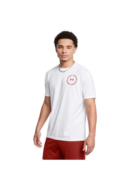 Camiseta Hombre UNDER ARMOUR M RDIAL WM 60/40S SS Blanco Under Armour