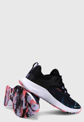 Tenis Training Negro-Blanco-Multicolor UNDER ARMOUR Charged Breathe Tr 3 Pr-Blk