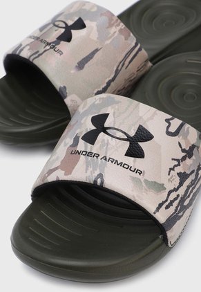 Playera Verde-Beige-Negro UNDER ARMOUR Ansa