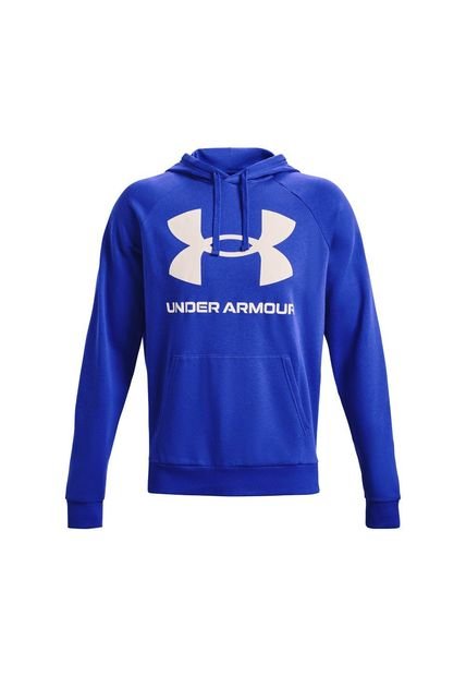 Hoodie Under Armour Rival Fleece Big Logo Hd-Azul