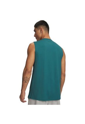 Camiseta Sin Mangas Hombre Under Armour VNSH ENRG SLEEVELESS Verde Under Armour