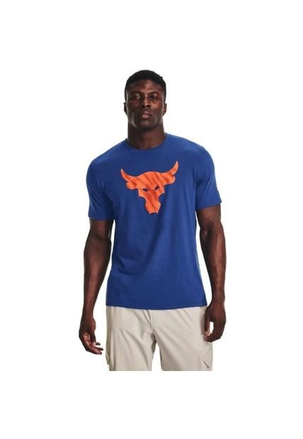Camiseta Under Armour Pjt Rock Brahma-Azul