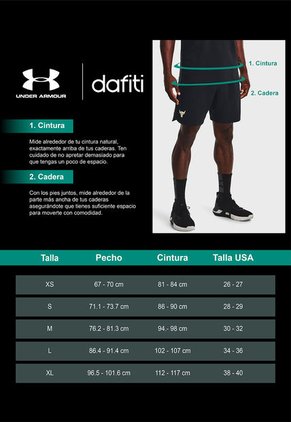 Pantaloneta Celeste UNDER ARMOUR Lauch 7'