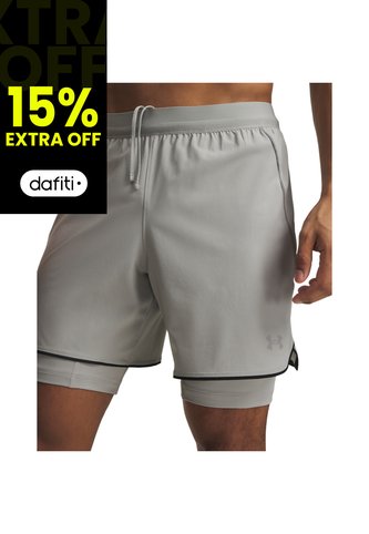 Short Hombre Under Armour VLCITI PRO 2N1 SHORT Gris Under Armour Under Armour