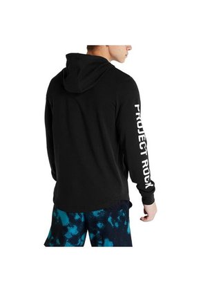 Hoodie Under Armour Project Rock Terry-Negro