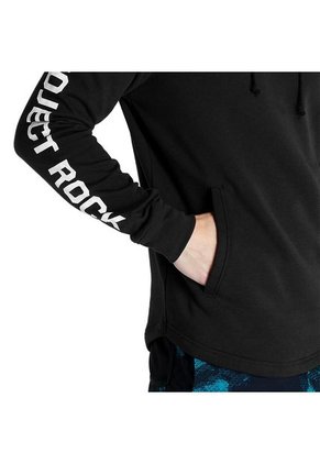 Hoodie Under Armour Project Rock Terry-Negro
