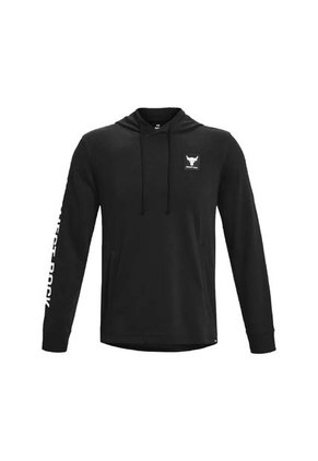 Hoodie Under Armour Project Rock Terry-Negro