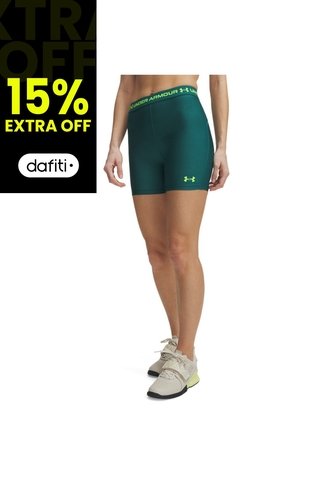 Short Mujer Under Armour HEATGEAR MIDDY Verde Under Armour Under Armour
