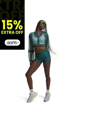 Short Mujer Under Armour HEATGEAR MESH SHORTY Verde Under Armour Under Armour
