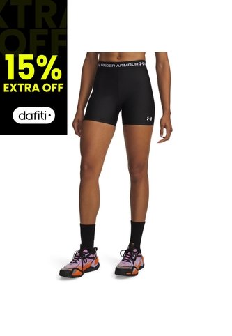 Short Mujer Under Armour HEATGEAR MIDDY Negro Under Armour Under Armour