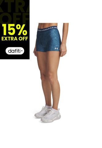 Short Mujer Under Armour HEATGEAR PRNT SHORTY Azul Under Armour Under Armour