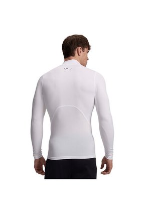 Camiseta Hombre Under Armour HG ARMR COMP MOCK LS Blanco Under Armour