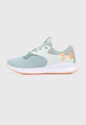 Tenis Training Verde Menta-Blanco-Naranja UNDER ARMOUR Charged Aurora 2