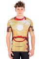 Camiseta Under Armour Iron Man 2 Compression Ss Dorado-Rojo de Under Armour