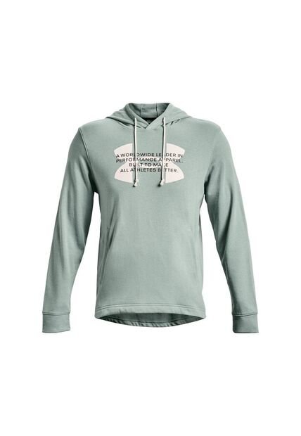 Hoodie Under Armour Rival Terry Logo-Verde