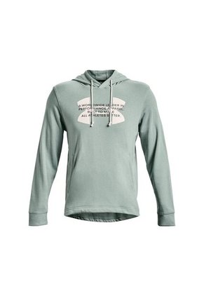 Hoodie Under Armour Rival Terry Logo-Verde