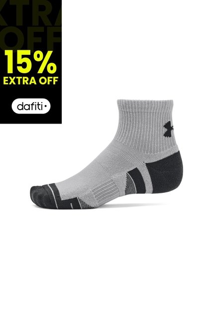 Medias Unisex UNDER ARMOUR PERFRMNC TECH 3P QTR Gris Under Armour