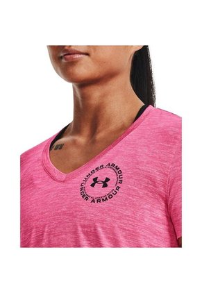 Camiseta Under Armour Tech Twist Lc Mujer-Rosa