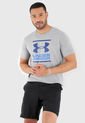Camiseta Gris-Azul UNDER ARMOUR Foundation SS T de Under Armour