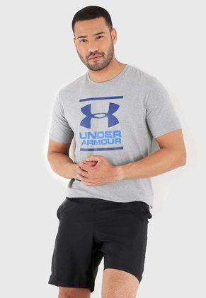 Camiseta Gris-Azul UNDER ARMOUR Foundation SS T