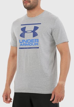 Camiseta Gris-Azul UNDER ARMOUR Foundation SS T