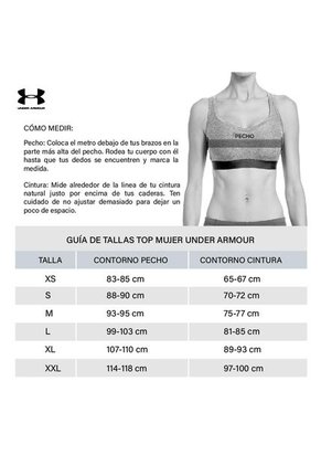 Top Under Armour Thntcs Mid Padless Mujer-Azul