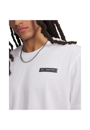Camiseta Hombre Under Armour HW ARMOUR LABEL SS Blanco Under Armour