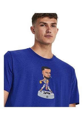 Camiseta Hombre UNDER ARMOUR CURRY BOBBLE HEAD SS Azul Under Armour