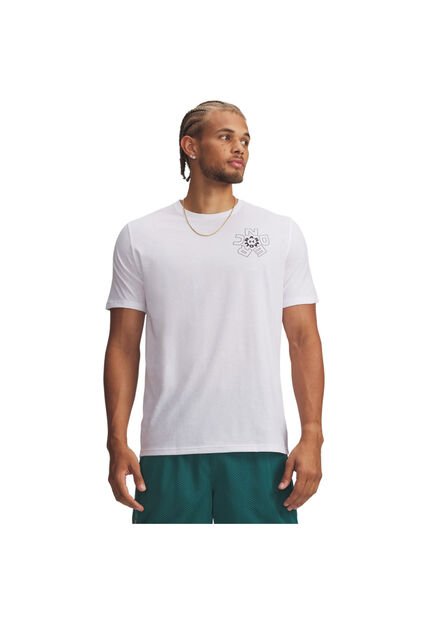 Camiseta Hombre Under Armour UA M RADIAL WM SS Blanco Under Armour