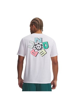 Camiseta Hombre Under Armour UA M RADIAL WM SS Blanco Under Armour