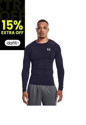 Camisa De Compresión Manga Larga UA HG Armour Para Hombre 1361524-410-NV0 Under Armour Under Armour