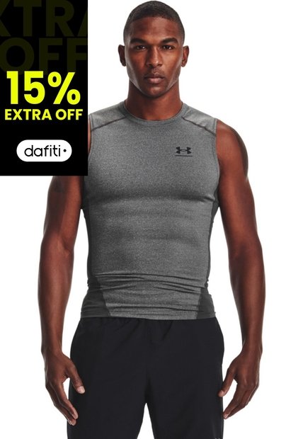 Camiseta De Compresión HG Armour Comp Para Hombre Gris 1361522-090-Y81 Under Armour