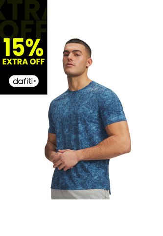 Camiseta Hombre Under Armour VLOCITI PRO PRINT SS Azul Under Armour Under Armour