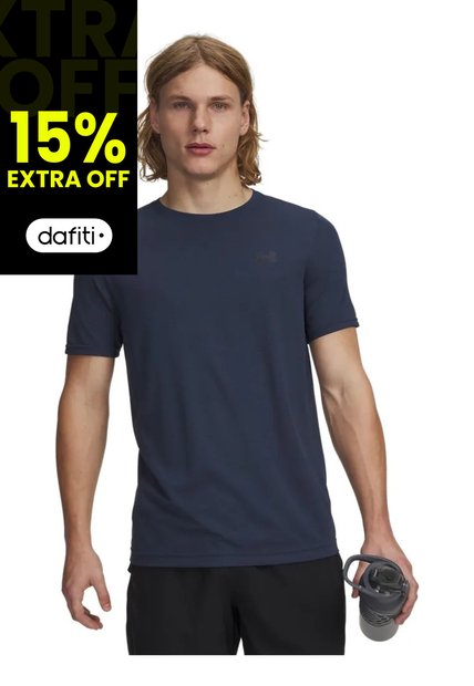 Camiseta Hombre UNDER ARMOUR VNSH SMLSS NVELTY SS Azul Under Armour