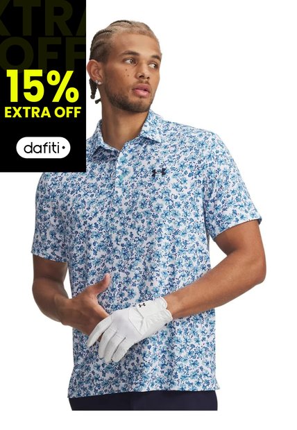Camiseta Hombre UNDER ARMOUR PLAYOFF 3 PRNTD POLO Azul Under Armour