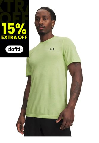 Camiseta Hombre UNDER ARMOUR VNSH SMLSS NVELTY SS Verde Under Armour Under Armour