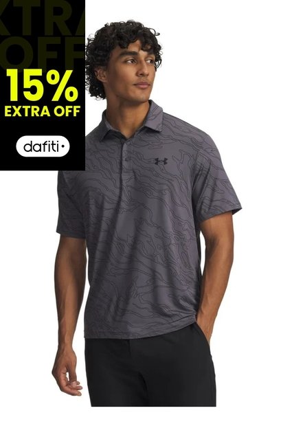Camiseta Hombre UNDER ARMOUR PLAYOFF 3 PRNTD POLO Gris Under Armour