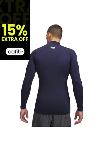Camiseta Manga Larga Hombre Under Armour CG ARMOUR COMP MOCK Azul Under Armour Under Armour