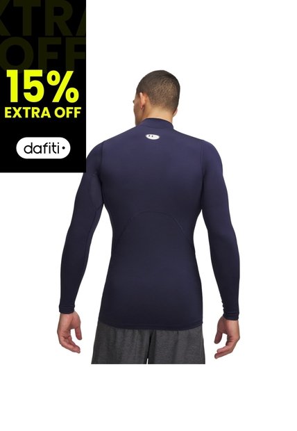 Camiseta Manga Larga Hombre Under Armour CG ARMOUR COMP MOCK Azul Under Armour