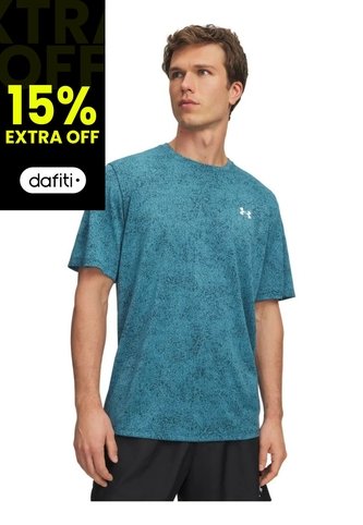 Camiseta Hombre UNDER ARMOUR UA TECH TEE PIXELATE Azul Under Armour Under Armour