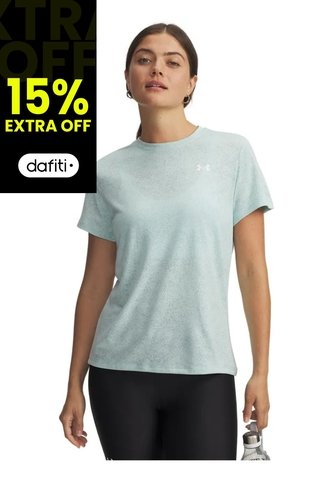 Camiseta Mujer UNDER ARMOUR TECH PIXELATE SSC Verde Under Armour Under Armour