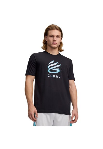 Camiseta Hombre Under Armour CURRY SPLASH WDMRK T Negro Under Armour