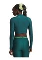 Camiseta Mujer UNDER ARMOUR HEATGER CROP MOCK LS Verde Under Armour de Under Armour