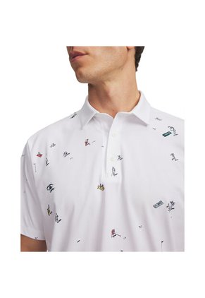 Camiseta Hombre Under Armour ARMRDRY PRINTED POLO Blanco Under Armour