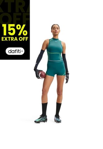 Camiseta Sin Mangas Mujer Under Armour HTGR ELITE MOCK TANK Verde Under Armour Under Armour